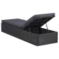 vidaXL Set da Pranzo da Giardino 11 pz in Polyrattan Nero