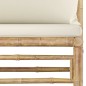 vidaXL Set Salotto da Giardino 12pz con Cuscini Bianco Crema in Bambù vidaXL Set Salotto da Giardino 12pz con Cuscini Bianco Crema in Bambù