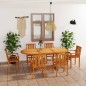 vidaXL Set da Pranzo da Giardino 7 pz in Legno Massello di Teak vidaXL Set da Pranzo da Giardino 7 pz in Legno Massello di Teak