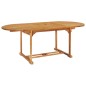 vidaXL Set da Pranzo da Giardino 7 pz in Legno Massello di Teak vidaXL Set da Pranzo da Giardino 7 pz in Legno Massello di Teak