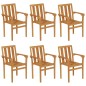 vidaXL Set da Pranzo da Giardino 7 pz in Legno Massello di Teak vidaXL Set da Pranzo da Giardino 7 pz in Legno Massello di Teak