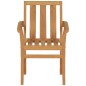vidaXL Set da Pranzo da Giardino 7 pz in Legno Massello di Teak vidaXL Set da Pranzo da Giardino 7 pz in Legno Massello di Teak