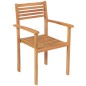 vidaXL Set da Pranzo da Giardino 9 pz in Legno Massello di Teak vidaXL Set da Pranzo da Giardino 9 pz in Legno Massello di Teak