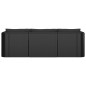 vidaXL Set Divani da Giardino 8 pz con Cuscini in Polyrattan Nero vidaXL Set Divani da Giardino 8 pz con Cuscini in Polyrattan Nero