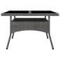 vidaXL Set Mobili da Pranzo da Giardino 9 pz Polyrattan Acacia Grigio vidaXL Set Mobili da Pranzo da Giardino 9 pz Polyrattan Acacia Grigio