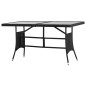 vidaXL Set da Pranzo da Giardino 5 pz in Polyrattan Nero vidaXL Set da Pranzo da Giardino 5 pz in Polyrattan Nero
