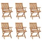 vidaXL Set da Pranzo da Giardino 7 pz in Legno Massello di Teak