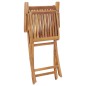 vidaXL Set da Pranzo da Giardino 7 pz in Legno Massello di Teak