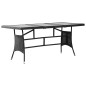 vidaXL Set Mobili da Pranzo per Giardino 7 pz in Polyrattan Nero vidaXL Set Mobili da Pranzo per Giardino 7 pz in Polyrattan Nero