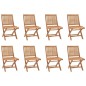 vidaXL Set da Pranzo da Giardino 9 pz in Legno Massello di Teak vidaXL Set da Pranzo da Giardino 9 pz in Legno Massello di Teak