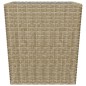vidaXL Set Bistrot da Giardino 3 pz Polyrattan e Vetro Temperato Beige vidaXL Set Bistrot da Giardino 3 pz Polyrattan e Vetro Temperato Beige
