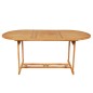 vidaXL Set da Pranzo da Giardino 9 pz in Legno Massello di Teak vidaXL Set da Pranzo da Giardino 9 pz in Legno Massello di Teak