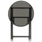 vidaXL Set da Bistrot per Giardino 3 pz in Polyrattan e Vetro Nero vidaXL Set da Bistrot per Giardino 3 pz in Polyrattan e Vetro Nero