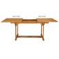 vidaXL Set da Pranzo da Giardino 7 pz in Legno Massello di Teak