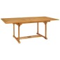 vidaXL Set da Pranzo da Giardino 7 pz in Legno Massello di Teak