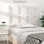 Testiera per Letto Bianca 105,5x4x100 cm Legno Massello di Pino Testiera per Letto Bianca 105,5x4x100 cm Legno Massello di Pino