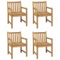 vidaXL Set da Pranzo per Esterni 5 pz in Legno Massello di Teak vidaXL Set da Pranzo per Esterni 5 pz in Legno Massello di Teak