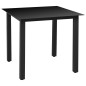 vidaXL Set da Pranzo da Giardino 5 pz Nero vidaXL Set da Pranzo da Giardino 5 pz Nero