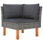 vidaXL Set Divani da Giardino 12 pz con Cuscini in Polyrattan Grigio vidaXL Set Divani da Giardino 12 pz con Cuscini in Polyrattan Grigio