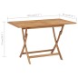 vidaXL Set da Pranzo da Giardino 5 pz in Legno Massello di Teak vidaXL Set da Pranzo da Giardino 5 pz in Legno Massello di Teak