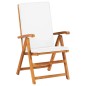 vidaXL Set da Pranzo da Giardino 7 pz con Cuscini Legno di Teak vidaXL Set da Pranzo da Giardino 7 pz con Cuscini Legno di Teak