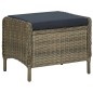 vidaXL Set Divani da Giardino 2 pz con Cuscini in Polyrattan Marrone vidaXL Set Divani da Giardino 2 pz con Cuscini in Polyrattan Marrone