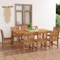 vidaXL Set da Pranzo per Esterni 9 pz in Legno Massello di Teak vidaXL Set da Pranzo per Esterni 9 pz in Legno Massello di Teak