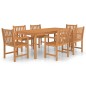 vidaXL Set da Pranzo per Esterni 7 pz in Legno Massello di Teak vidaXL Set da Pranzo per Esterni 7 pz in Legno Massello di Teak