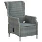 vidaXL Set Pranzo da Giardino 9pz con Cuscini Polyrattan Grigio Chiaro vidaXL Set Pranzo da Giardino 9pz con Cuscini Polyrattan Grigio Chiaro