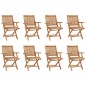 vidaXL Set da Pranzo da Giardino 9 pz in Legno Massello di Teak vidaXL Set da Pranzo da Giardino 9 pz in Legno Massello di Teak