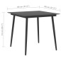 vidaXL Set da Pranzo da Giardino 5 pz in Rattan PVC Nero vidaXL Set da Pranzo da Giardino 5 pz in Rattan PVC Nero