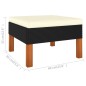 vidaXL Set Divani da Giardino 6 pz con Cuscini in Polyrattan Nero vidaXL Set Divani da Giardino 6 pz con Cuscini in Polyrattan Nero