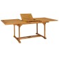 vidaXL Set da Pranzo da Giardino 7 pz in Legno Massello di Teak