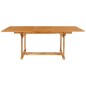 vidaXL Set da Pranzo da Giardino 7 pz in Legno Massello di Teak
