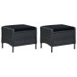 vidaXL Set Divani da Giardino 3 pz con Cuscini Polyrattan Grigio Scuro vidaXL Set Divani da Giardino 3 pz con Cuscini Polyrattan Grigio Scuro