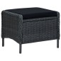 vidaXL Set Divani da Giardino 3 pz con Cuscini Polyrattan Grigio Scuro vidaXL Set Divani da Giardino 3 pz con Cuscini Polyrattan Grigio Scuro