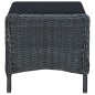 vidaXL Set Divani da Giardino 3 pz con Cuscini Polyrattan Grigio Scuro vidaXL Set Divani da Giardino 3 pz con Cuscini Polyrattan Grigio Scuro