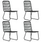vidaXL Set da Pranzo da Giardino 5 pz in Polyrattan e Vetro vidaXL Set da Pranzo da Giardino 5 pz in Polyrattan e Vetro