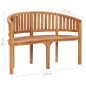 vidaXL Set Salotto da Giardino 3 pz Design Curvo in Massello di Teak vidaXL Set Salotto da Giardino 3 pz Design Curvo in Massello di Teak