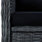 vidaXL Set Pranzo da Giardino 7 pz con Cuscini Polyrattan Grigio Scuro vidaXL Set Pranzo da Giardino 7 pz con Cuscini Polyrattan Grigio Scuro