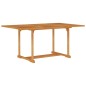 vidaXL Set da Pranzo da Giardino 7 pz in Legno Massello di Teak vidaXL Set da Pranzo da Giardino 7 pz in Legno Massello di Teak