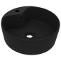 Lavandino con Troppopieno Nero Opaco 36x13 cm in Ceramica Lavandino con Troppopieno Nero Opaco 36x13 cm in Ceramica