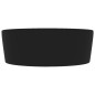 Lavandino con Troppopieno Nero Opaco 36x13 cm in Ceramica Lavandino con Troppopieno Nero Opaco 36x13 cm in Ceramica