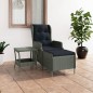 vidaXL Set Divani da Giardino 2pz con Cuscini Polyrattan Grigio Chiaro vidaXL Set Divani da Giardino 2pz con Cuscini Polyrattan Grigio Chiaro