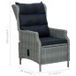 vidaXL Set Divani da Giardino 2pz con Cuscini Polyrattan Grigio Chiaro vidaXL Set Divani da Giardino 2pz con Cuscini Polyrattan Grigio Chiaro