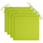 vidaXL Sedie da Giardino con Cuscini 4 pz in Massello di Acacia Grigio vidaXL Sedie da Giardino con Cuscini 4 pz in Massello di Acacia Grigio