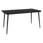 vidaXL Set da Pranzo da Giardino 7 pz in Rattan PVC Nero vidaXL Set da Pranzo da Giardino 7 pz in Rattan PVC Nero