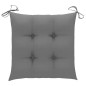vidaXL Sedie da Giardino con Cuscini 4 pz in Massello di Acacia Grigio vidaXL Sedie da Giardino con Cuscini 4 pz in Massello di Acacia Grigio