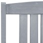 vidaXL Sedie da Giardino con Cuscini 4 pz in Massello di Acacia Grigio vidaXL Sedie da Giardino con Cuscini 4 pz in Massello di Acacia Grigio