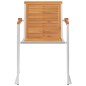 vidaXL Sedie da Giardino 2 pz con Cuscini in Legno Acacia e Acciaio vidaXL Sedie da Giardino 2 pz con Cuscini in Legno Acacia e Acciaio